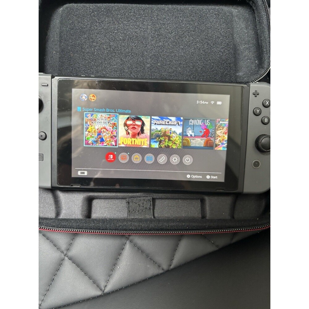 Nintendo Switch 1st Gen Gray BUNDLE - Dock/Charger/Controller Extension/Case